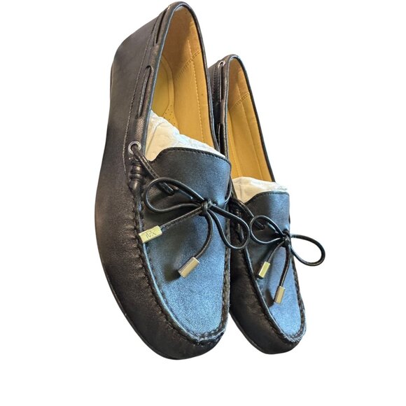 Michael Kors Sutton Moc Leather Loafers Black Size 9M - Picture 7 of 14